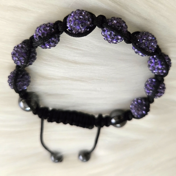 Shamballa crystal hematite bracelet - Picture 5 of 12